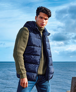 Chaleco reciclado Bryher | Negro