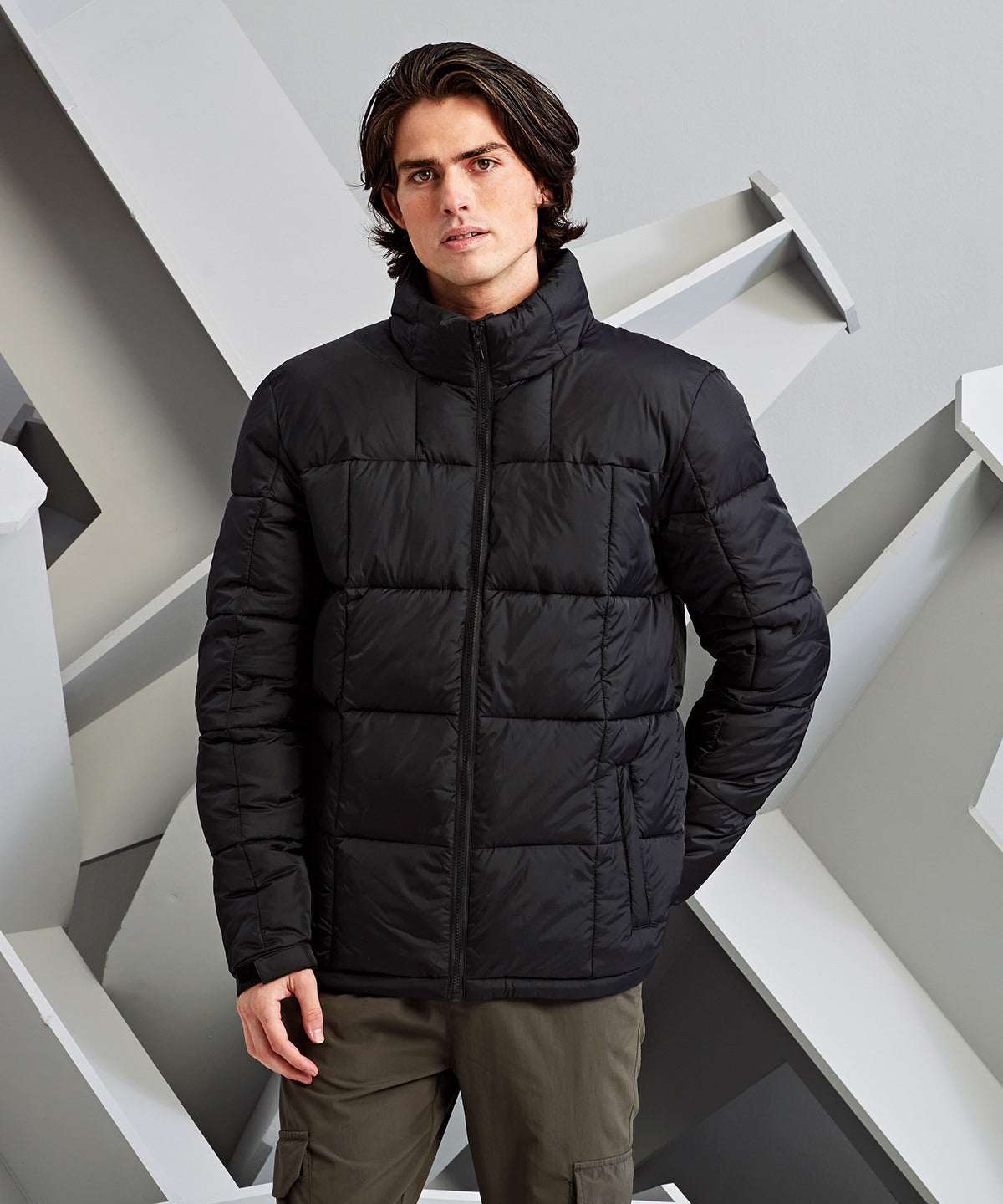 Chaqueta acolchada Fourteener box | Negro/Rojo