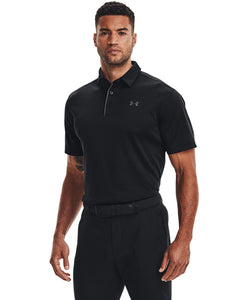 Polo UA Tech | Negro/Gris Grafito