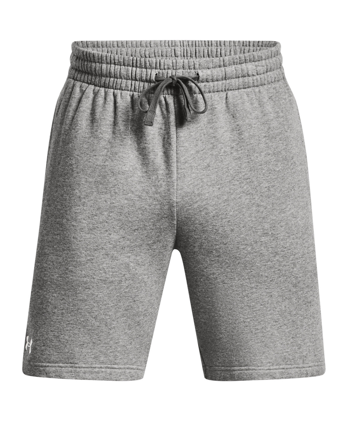 Pantalones cortos de fleece UA Rival | Gris Piedra Claro/Melange Blanco