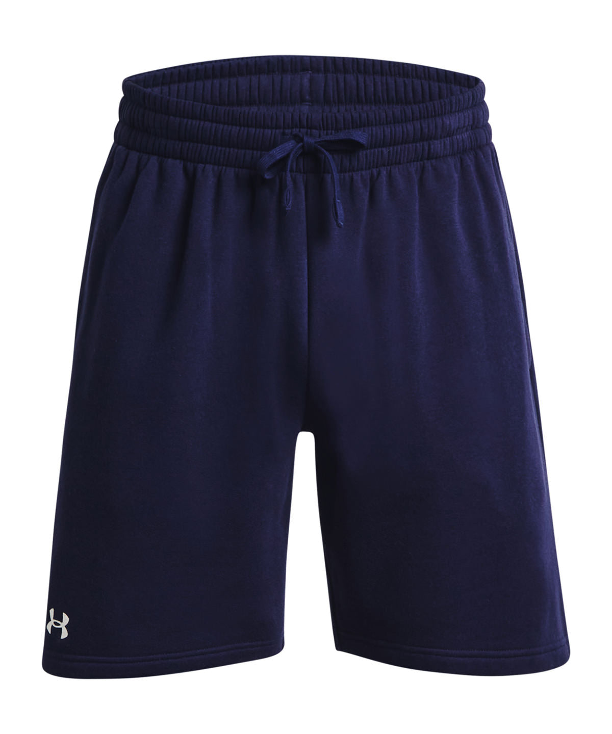 Pantalones cortos de fleece UA Rival | Azul Marino Medianoche/Blanco