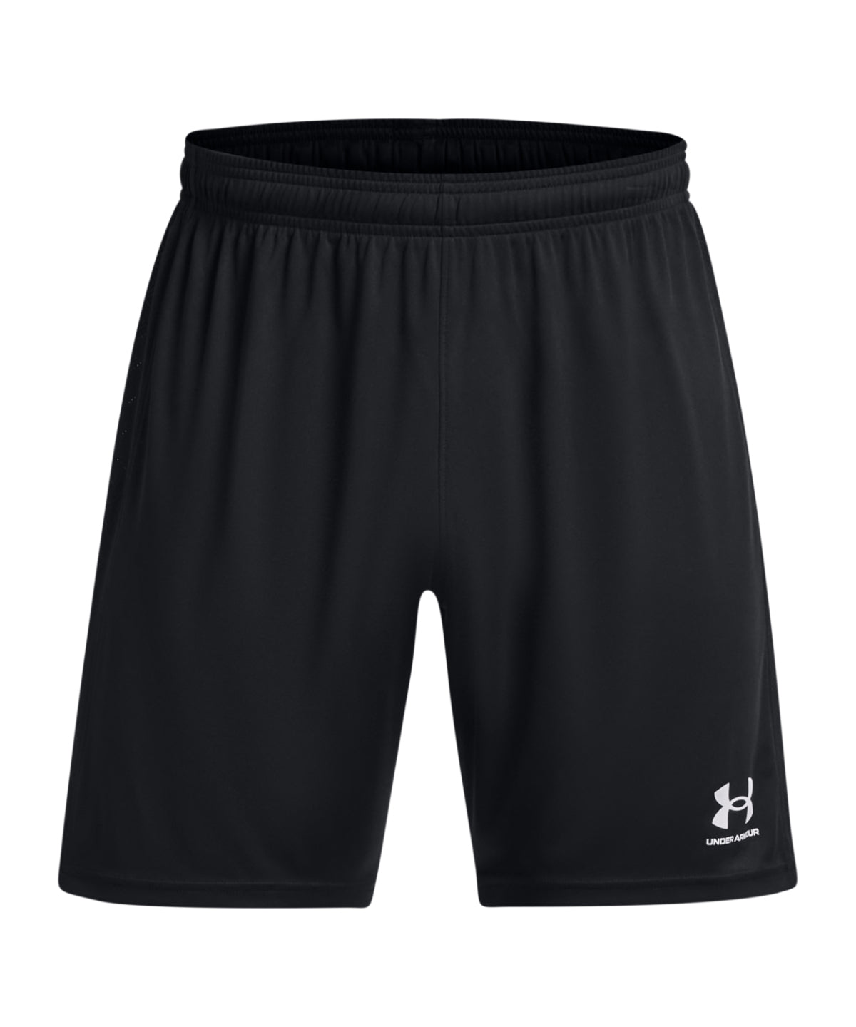 Pantalones cortos de punto UA Challenger para hombre | Negro/Blanco