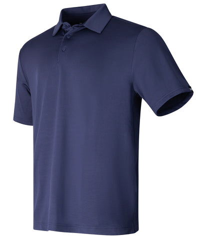 Polo a rayas UA Playoff 30 LB microstripe | Azul Marino Medianoche/Blanco/Azul Marino Medianoche