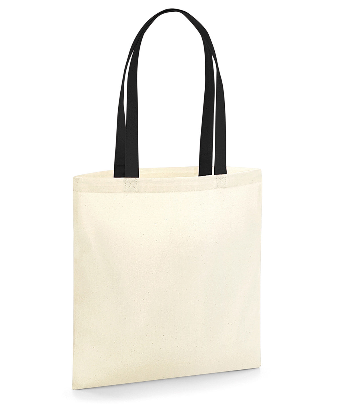 Bolsa ecolgica EarthAware® para la vida - asas de contraste | Natural/Azul Marino Francs