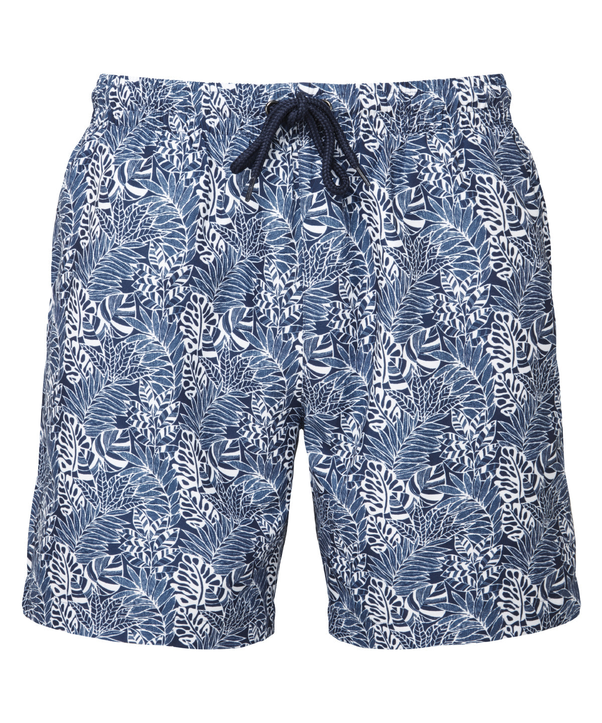 Bañador de hombre | Blanco/Azul Marino Hoja