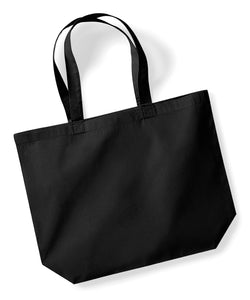 Bolso maxi de algodón orgánico premium | Negro