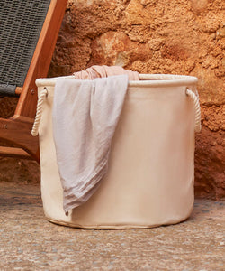 Cesta de almacenamiento de lona resistente | Natural