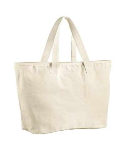 Bolso tote de lona resistente y extragrande | Natural