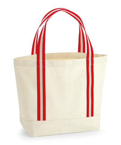 Bolso de barco orgánico EarthAware® | Rojo Natural/Clásico