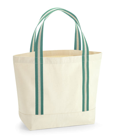 Bolso de barco orgánico EarthAware® | Verde Natural/Salvia