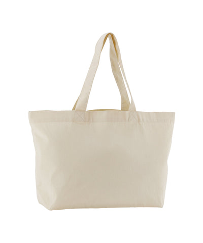 Bolsa de compra de sarga orgánica EarthAware® | Natural
