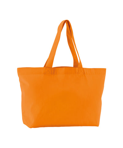 Bolsa de compra de sarga orgánica EarthAware® | Naranja