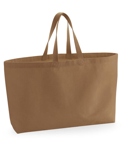 Bolso tote de lona extragrande | Caramelo