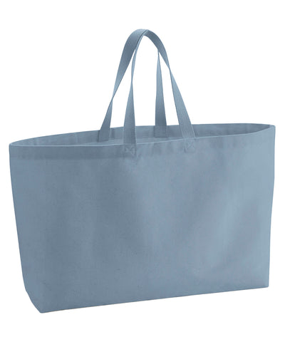 Bolso tote de lona extragrande | Azul Grisáceo
