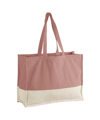 EarthAware® bolso shopper orgánico a contraste | Rosa/Natural