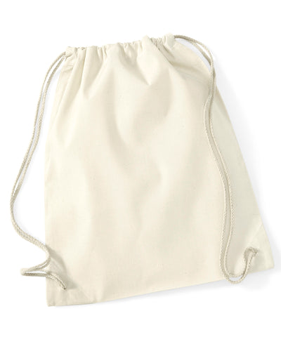 Saco de gimnasia de algodón reciclado | Natural
