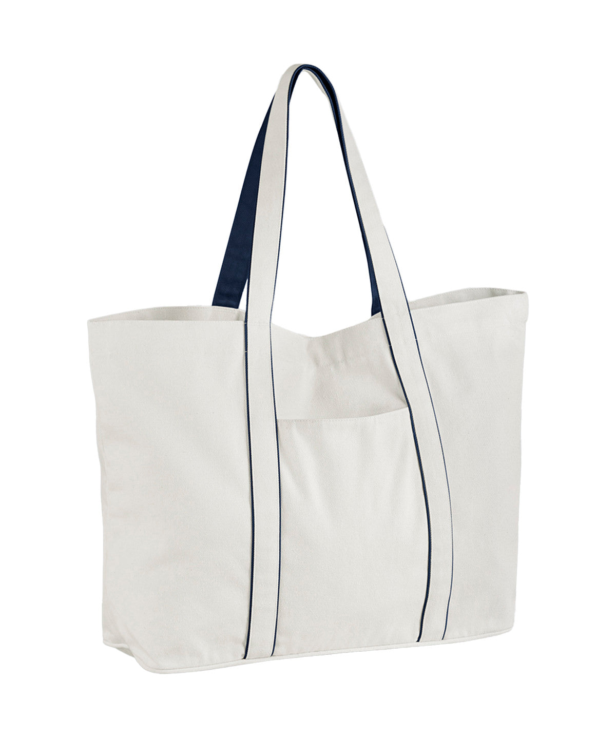 Bolso grande Courtside | Blanco Suave/Azul Marino Francés