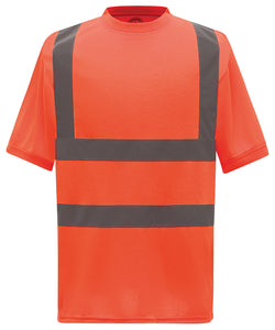 Camiseta de manga corta de alta visibilidad (HVJ410) | Negro -> Carbón