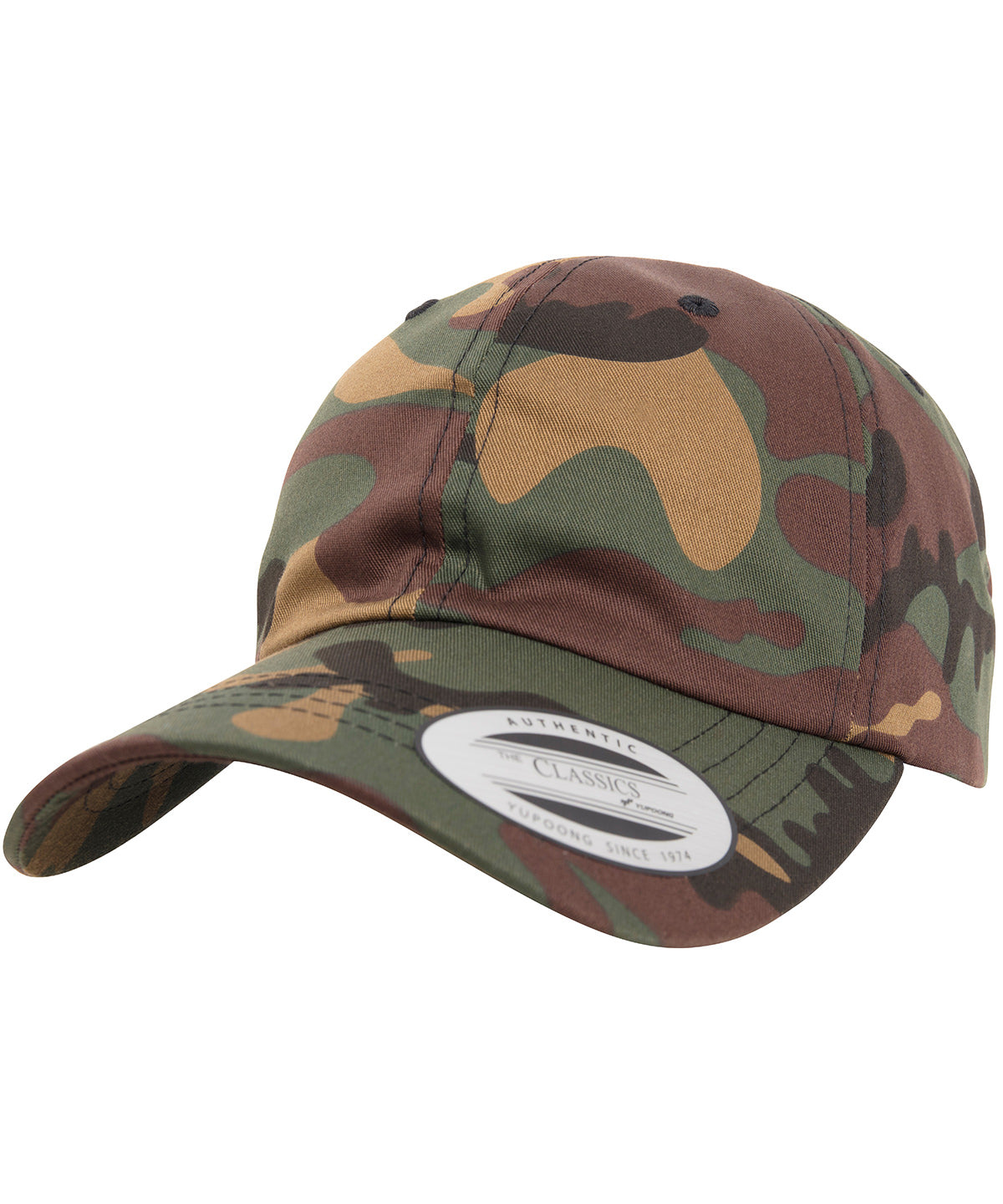 Gorra de pap con correa de bisbol en la parte trasera (6245CM) | Camuflaje Verde
