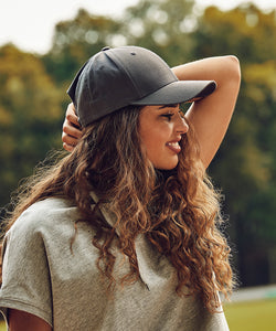 Gorra snapback clsica curvada (7706) | Negro