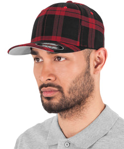 Flexfit tartn escocs (6197) | Negro/Rojo