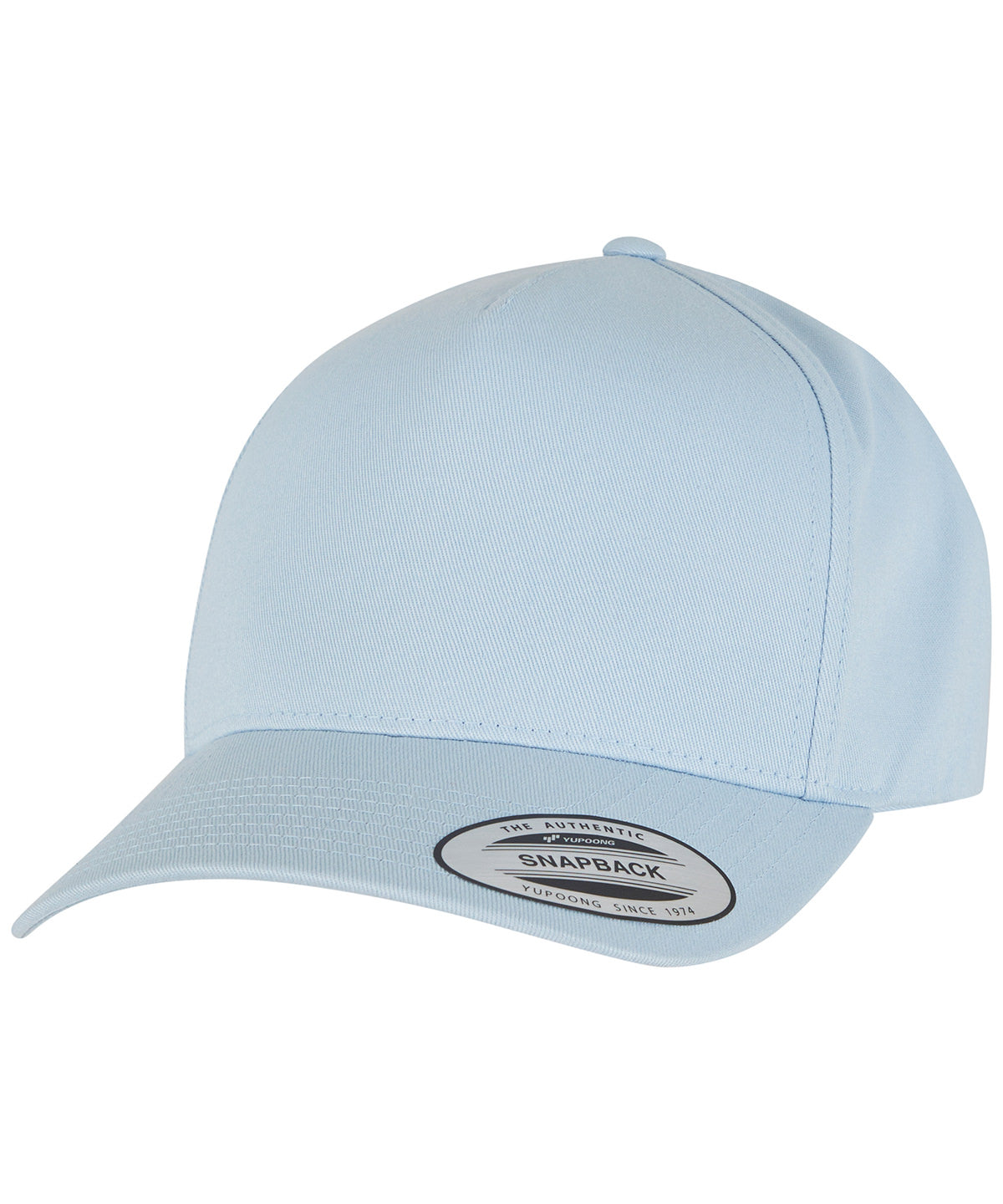 Gorra snapback clsica de 5 paneles curvados (7707) | Azul Cielo
