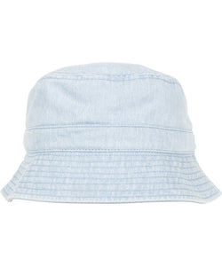 Sombrero de cubo de mezclilla (5003DB) | Negro/Gris