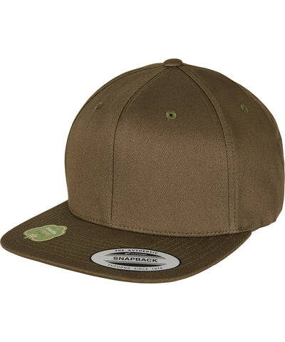Gorra snapback de algodn orgnico (6089OC) | Oliva Quemado
