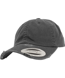 Gorra destrozada de perfil bajo (6245DC) | Negro