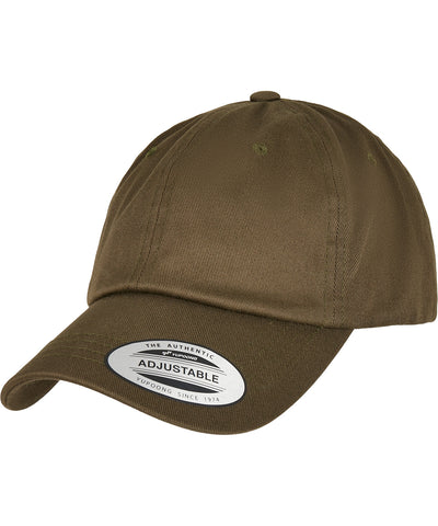 Gorra de algodn orgnico de perfil bajo (6245OC) | Oliva Quemado