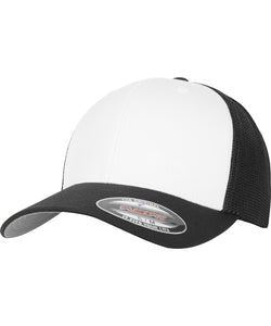 Flexfit malla frontal de colores (6511CF) | Negro/Blanco/Negro