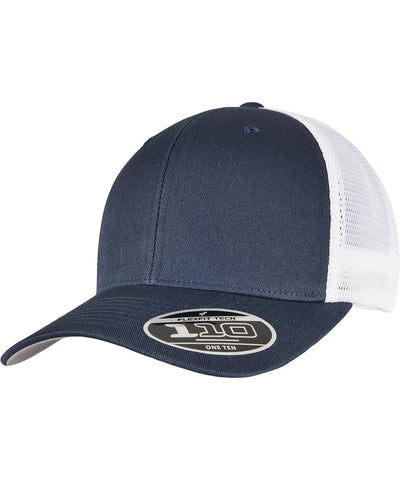 Gorra de malla 110 de dos tonos (110MT) | Azul Marino/Blanco