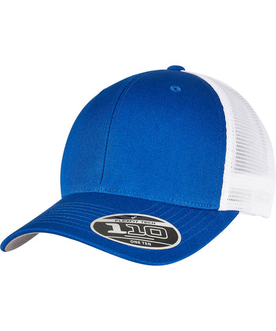 Gorra de malla 110 de dos tonos (110MT) | Azul Real/Blanco