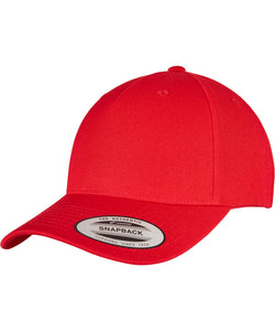 Gorra snapback de visera curva premium de 5 paneles YP classics (5789M) | Negro