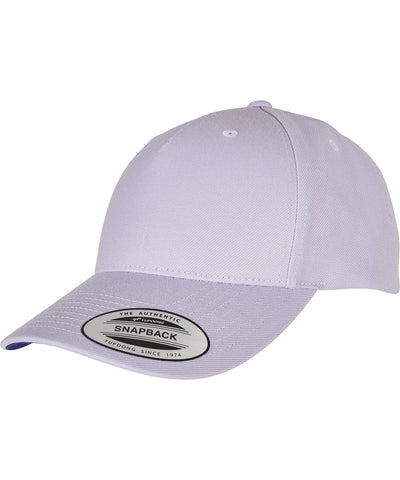 Gorra snapback de visera curva premium de 5 paneles YP classics (5789M) | Lila Claro