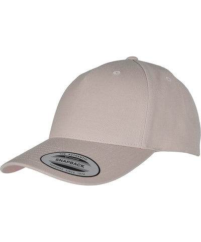 Gorra snapback de visera curva premium de 5 paneles YP classics (5789M) | Piedra