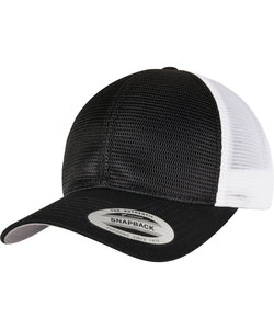 Gorra 360 omnimesh de dos tonos (6360T) | Negro/Blanco