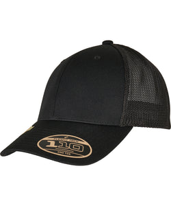 Gorra de camionero con forma alfa reciclada 110 (110RA) | Negro