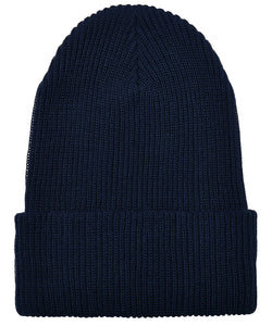 Gorro de punto acanalado con hilo reciclado (1504RY) | Negro