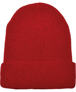 Gorro de punto de gofre con hilo reciclado (1505RY) | Negro