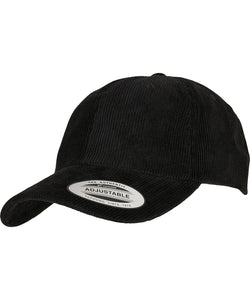 Low-profile corduroy dad cap (6245CD) | Negro